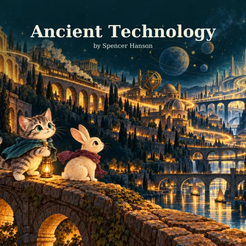 Ancient Technology illustrated cover by Spencer Hanson